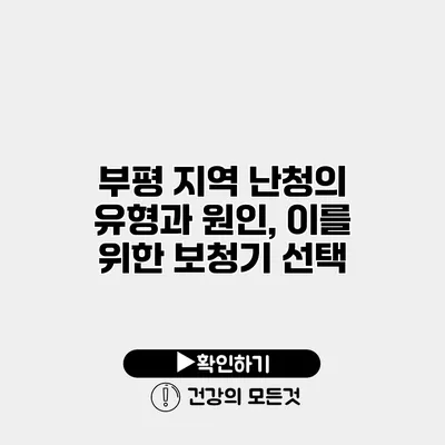 부평 지역 난청의 유형과 원인, 이를 위한 보청기 선택
