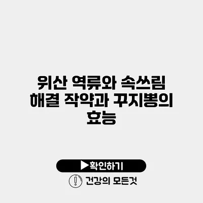 위산 역류와 속쓰림 해결 작약과 꾸지뽕의 효능
