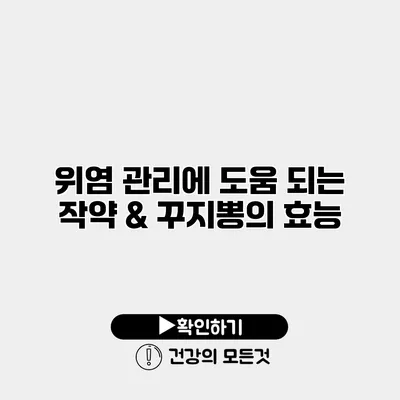 위염 관리에 도움 되는 작약 & 꾸지뽕의 효능