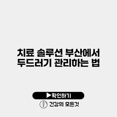치료 솔루션 부산에서 두드러기 관리하는 법